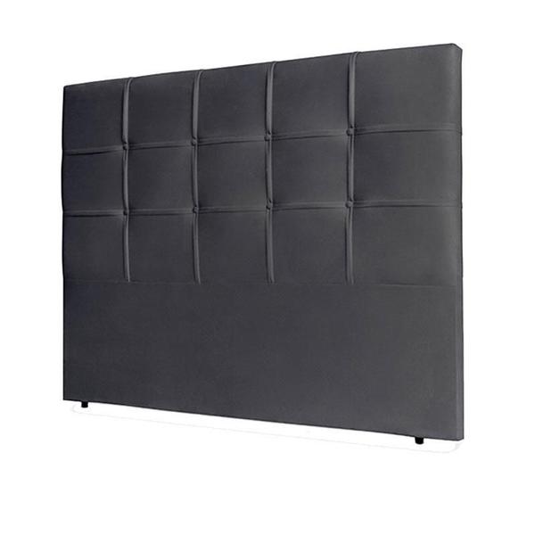 Imagem de Guarda Roupa Attore 4 Portas Amêndola Grafito com Pés e Cabeceira Luiza 140 cm Preto   Demartêz