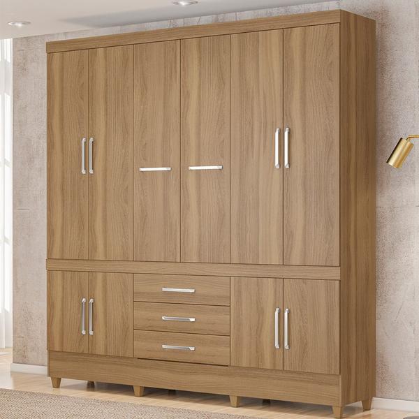 Imagem de Guarda Roupa Casal 10 Portas New Murano Amêndola Touch Baby Home-Demóbile