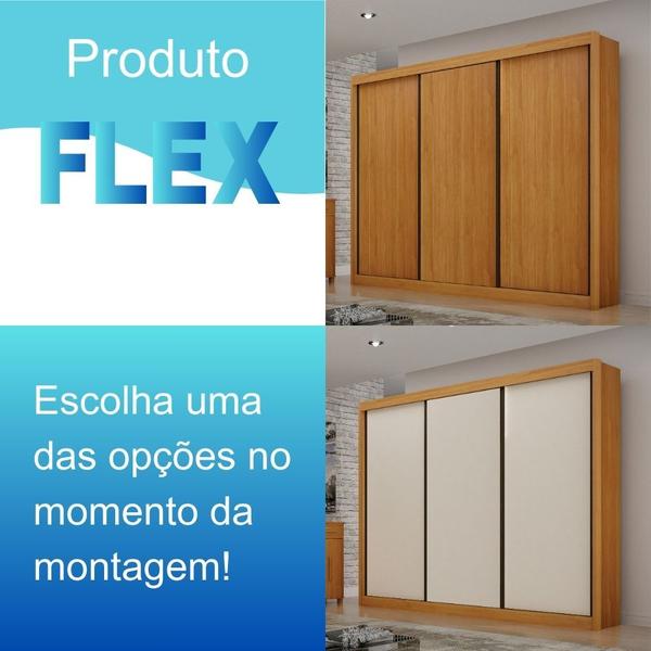 Imagem de Guarda Roupa Casal 100% MDF 3 Portas 6 Gavetas São Paulo - Leifer Móveis