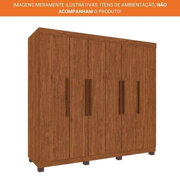 Imagem de Guarda-Roupa Casal 100% Mdf 6 Portas 4 Gavetas Londres Prime Imop Cinamomo