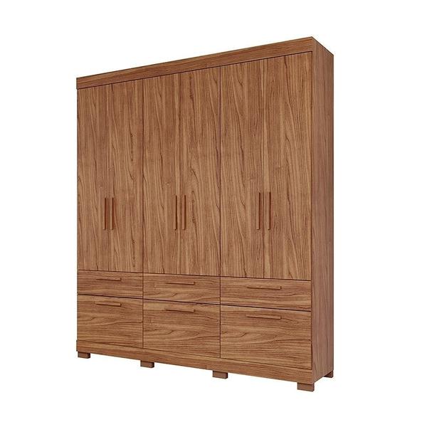 Imagem de Guarda Roupa Casal 100% Mdf 6 Portas 5 Gavetas Porto Panan Móveis Cinamomo