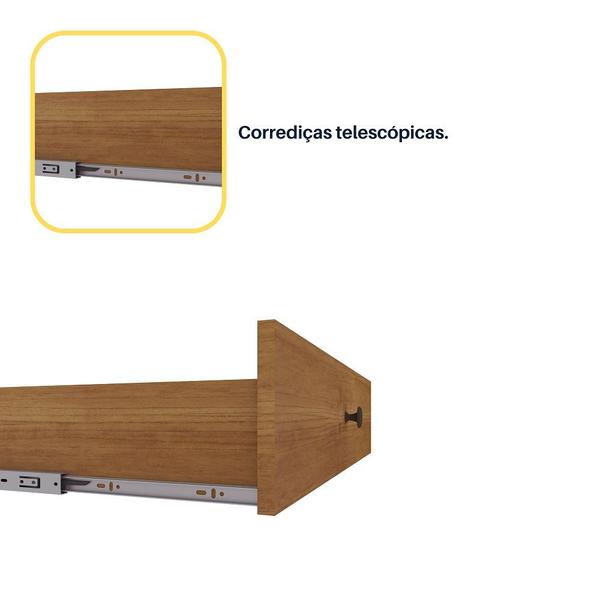 Imagem de Guarda Roupa Casal 100% MDF 6 Portas 6 Gavetas Com Pés Fortuna Tcil