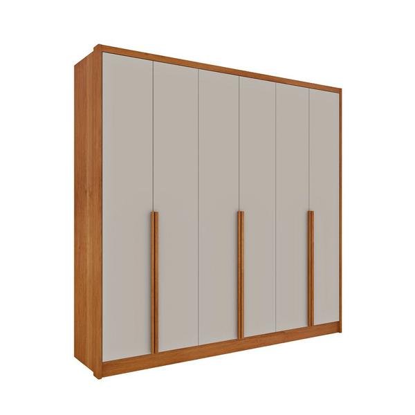 Imagem de Guarda Roupa Casal 100% MDF 6 Portas 6 Gavetas Com Pés Fortuna Tcil