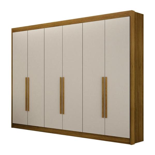 Imagem de Guarda-Roupa Casal 100% MDF 6 Portas 6 Gavetas Diamante Leifer Móveis