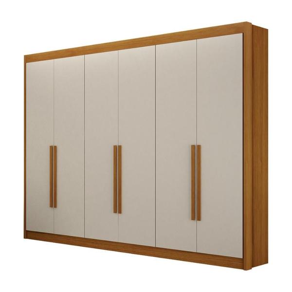 Imagem de Guarda-Roupa Casal 100% MDF 6 Portas 6 Gavetas Diamante Leifer Móveis