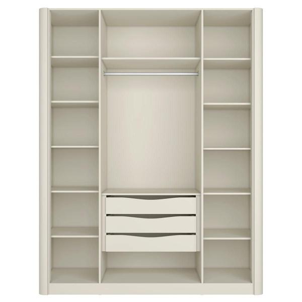 Imagem de Guarda Roupa Casal 190cm com 4 Portas de Abrir 100% MDF