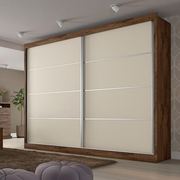 Imagem de Guarda Roupa Casal 2 Portas 4 Gavetas Verona Plus Flex Color em MDF Made Marcs