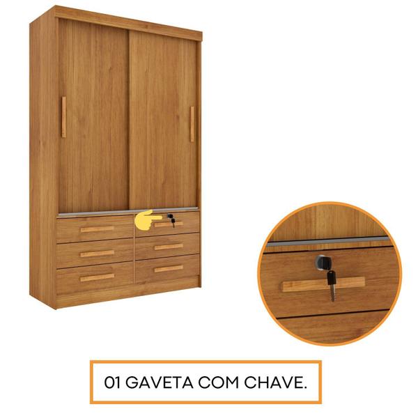 Imagem de Guarda Roupa Casal 2 Portas 6 Gavetas Chicago Tcil Móveis