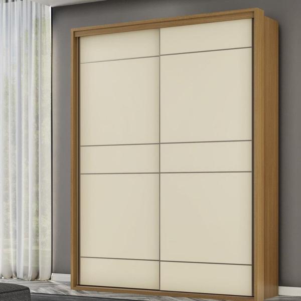 Imagem de Guarda Roupa Casal 2 Portas de Correr 100 MDF Qualitá Belmax