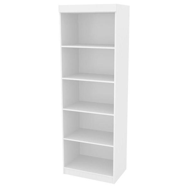 Imagem de Guarda Roupa Casal 2218 e Armário Multiuso 6020 Branco Brilho com Pés - Araplac