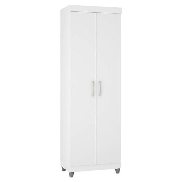 Imagem de Guarda Roupa Casal 2218 Multiuso 6020 e Cômoda 8000 Branco Brilho com Pés - Araplac