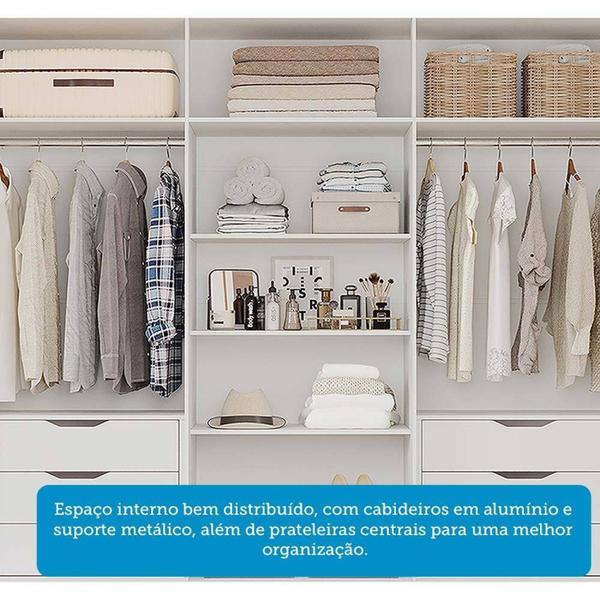 Imagem de Guarda Roupa Casal 234,60cm 6 Portas e 6 Gavetas 100% Mdf Boston Espresso Móveis