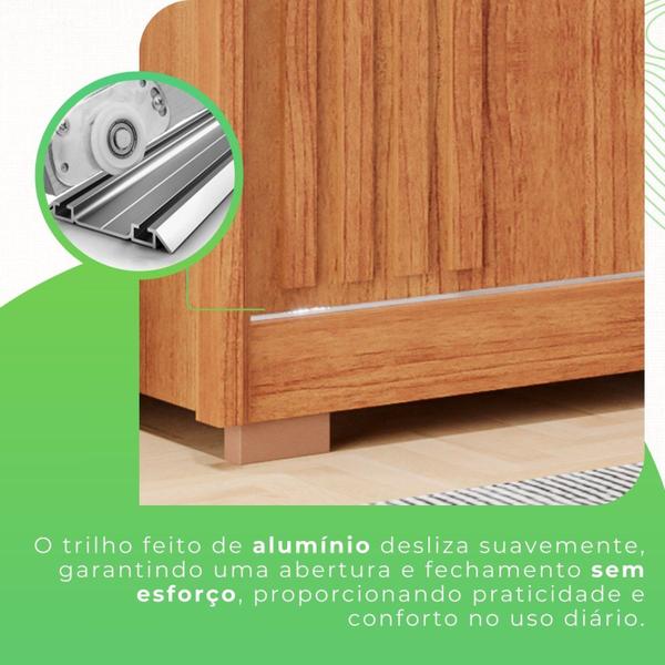 Imagem de Guarda-roupa Casal 3 Portas 4 Gavetas Atenas