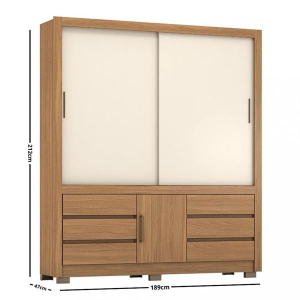 Imagem de Guarda Roupa Casal 3 Portas 6 Gavetas Arbo Demobile