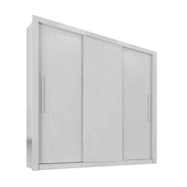 Imagem de Guarda Roupa Casal 3 Portas e 4 Gavetas Panamá - Sallêto  - Branco