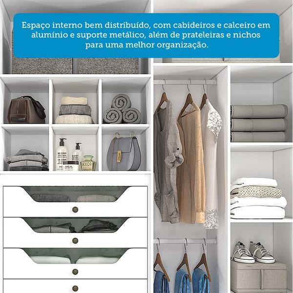 Imagem de Guarda-Roupa Casal 3 Portas MDF Vitória