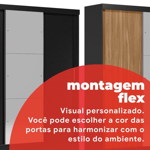 Imagem de Guarda-roupa Casal 3 Portas Plata