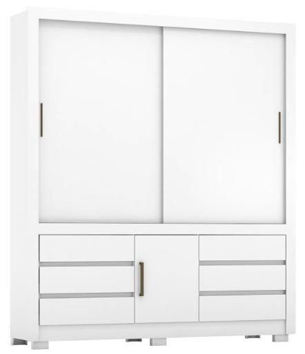 Imagem de Guarda Roupa Casal 3P 6G Arbo Demóbile 36210 Branco/Rosa/Branco Flex -