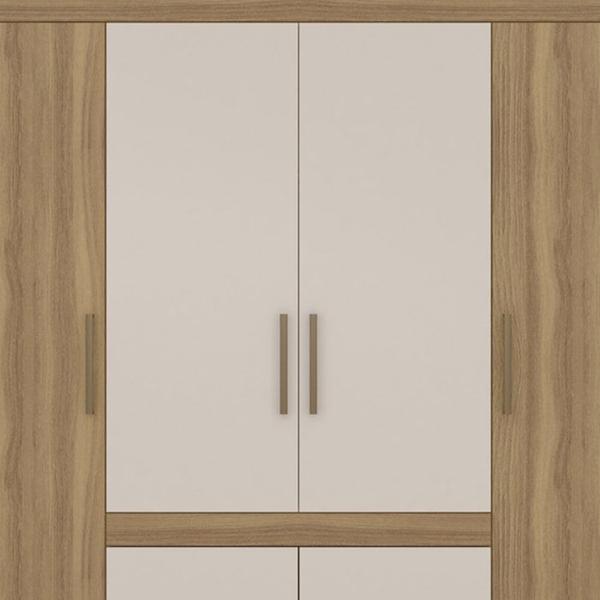 Imagem de Guarda Roupa Casal 4 Portas 64110 Amendola Off White Demobile