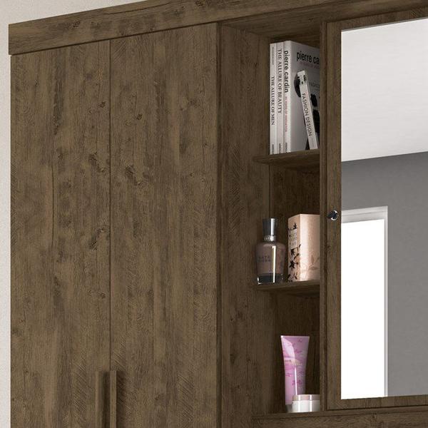 Imagem de Guarda Roupa Casal 5 Portas 9073 Castanho Wood Moval