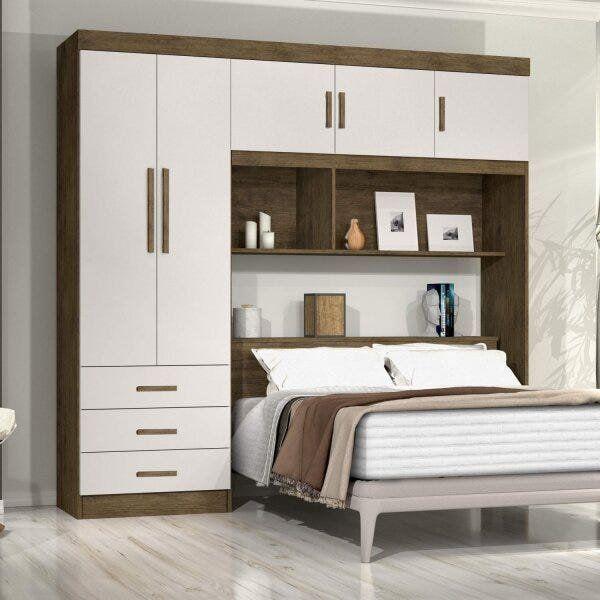 Guarda-Roupa Casal 5 Portas com BaĂș Cancun Guarda-Roupa Casal 5 Portas com BaĂș Cancun