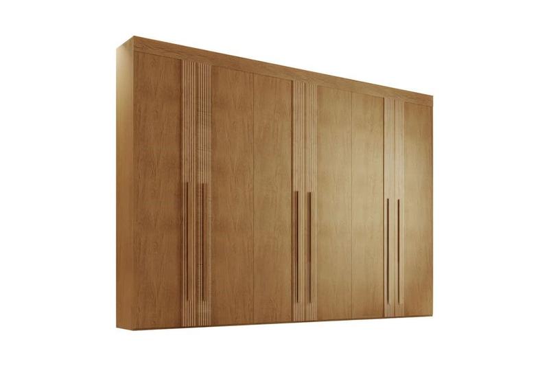 Imagem de Guarda Roupa Casal 6 Portas 100% MDF - Lucca Premium-Imbuia - Móveis Rufato