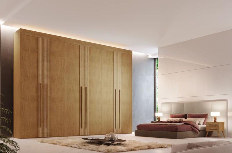 Imagem de Guarda Roupa Casal 6 Portas 100% MDF - Lucca Premium-Naturale - Móveis Rufato