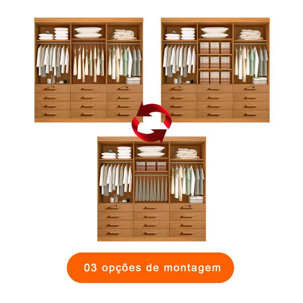 Imagem de Guarda Roupa Casal 6 Portas 12 Gavetas Elegance