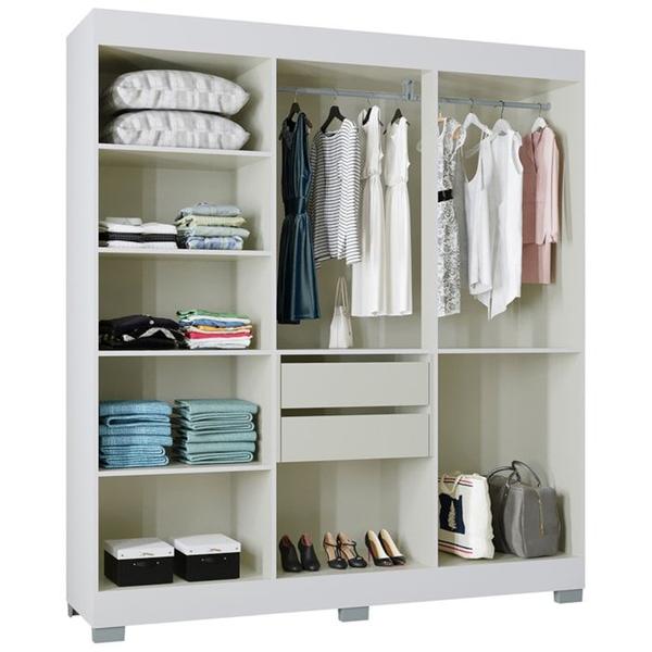 Imagem de Guarda Roupa Casal 6 Portas 180 cm 861 Branco POQQ