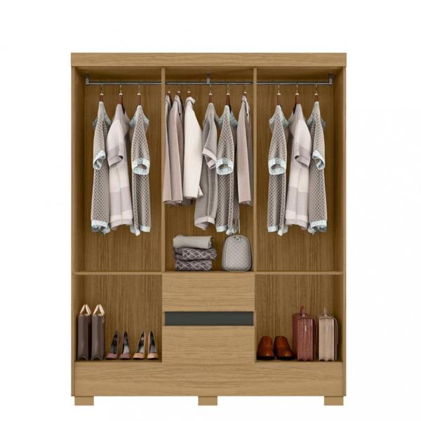 Imagem de Guarda Roupa Casal 6 Portas 2 Gavetas com Pés Coimbra Aramóveis