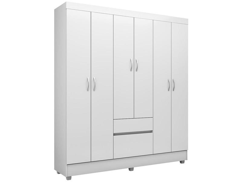 Guarda-roupa Casal 6 Portas 2 Gavetas Demóbile Flash II Guarda-roupa Casal 6 Portas 2 Gavetas Demóbile Flash II