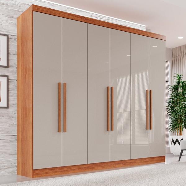 Guarda-roupa Casal 6 Portas 2 Gavetas França - Espresso Móveis Guarda-roupa Casal 6 Portas 2 Gavetas França - Espresso Móveis