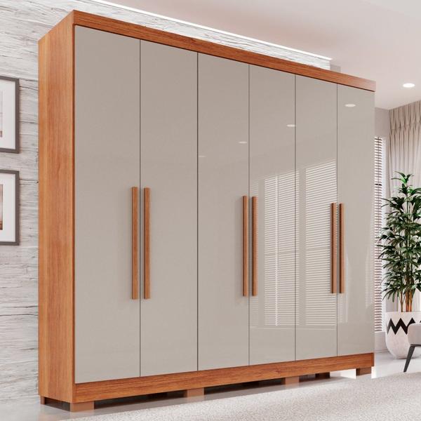 Guarda-roupa Casal 6 Portas 2 Gavetas França - Espresso Móveis Guarda-roupa Casal 6 Portas 2 Gavetas França - Espresso Móveis