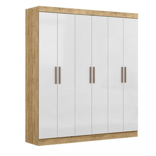 Imagem de Guarda Roupa Casal 6 Portas 2 Gavetas MDF Genebra Maxel