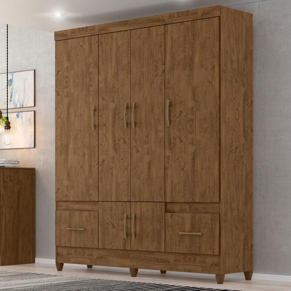 Imagem de Guarda Roupa Casal 6 Portas 2 Gavetas MS912 Moval