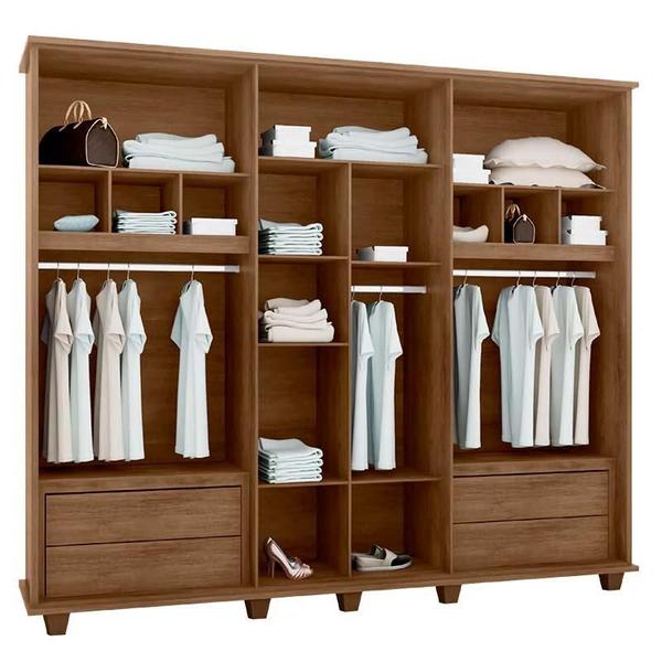 Imagem de Guarda Roupa Casal 6 Portas 271cm Canada RV Móveis Branco