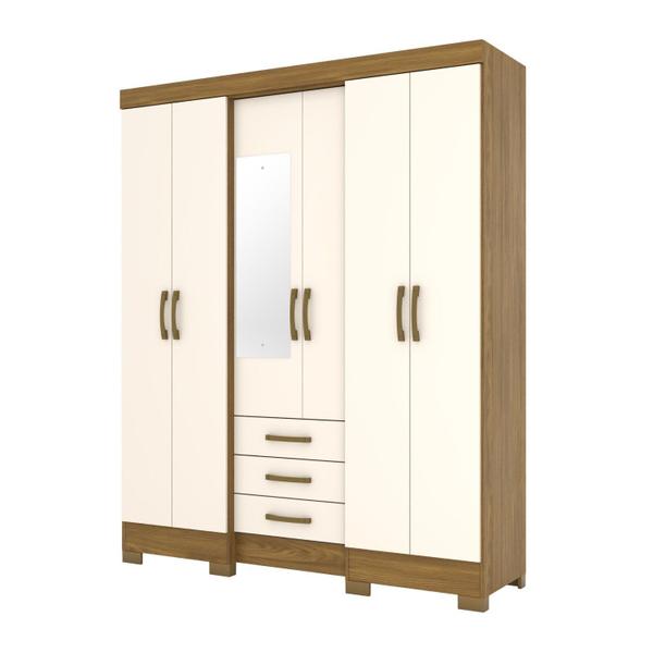 Imagem de Guarda Roupa Casal 6 Portas 3 Gavetas Briz