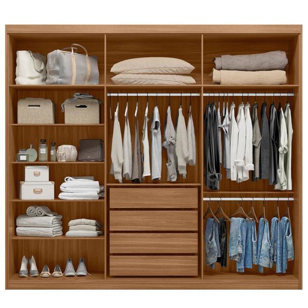 Imagem de Guarda Roupa Casal 6 Portas 4 Gavetas 100% MDF London