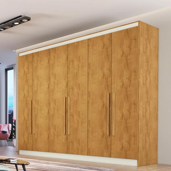 Imagem de Guarda Roupa Casal 6 Portas 4 Gavetas MDF Oslo Made Marcs