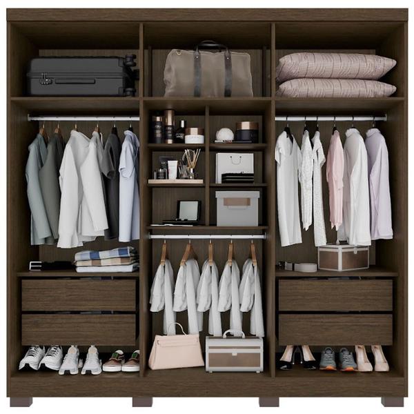 Imagem de Guarda Roupa Casal 6 Portas 4 Gavetas Sevilha Prime 100 MDF Imop Móveis