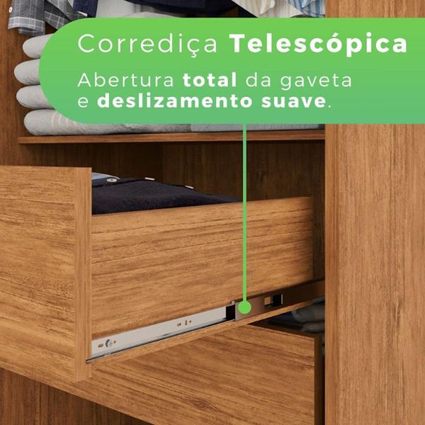 Imagem de Guarda Roupa Casal 6 Portas 4 Gavetas Sevilha Prime 100 MDF Imop Móveis