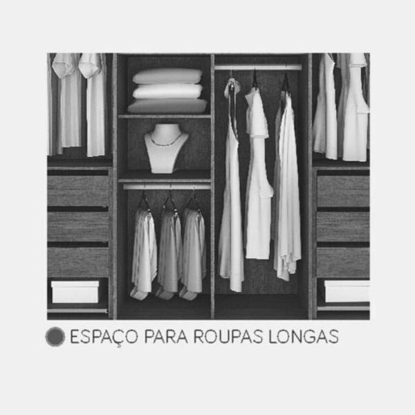 Imagem de Guarda Roupa Casal 6 Portas 6 Gavetas 100% MDF Braga - Leifer