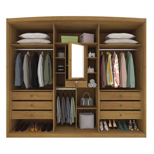 Imagem de Guarda Roupa Casal 6 Portas 6 Gavetas MDF Madrid Tcil