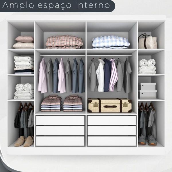 Imagem de Guarda Roupa Casal 6 Portas 6 Gavetas Olímpia