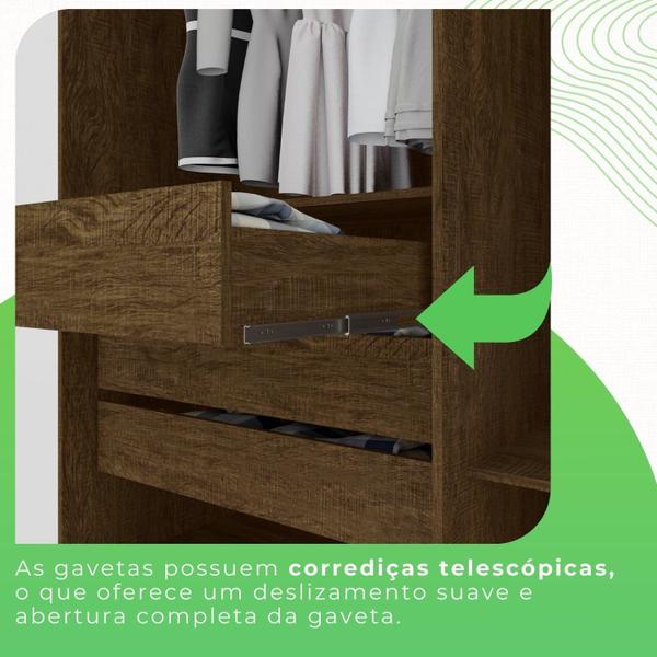 Imagem de Guarda-roupa Casal 6 Portas 6 Gavetas Órion Premium