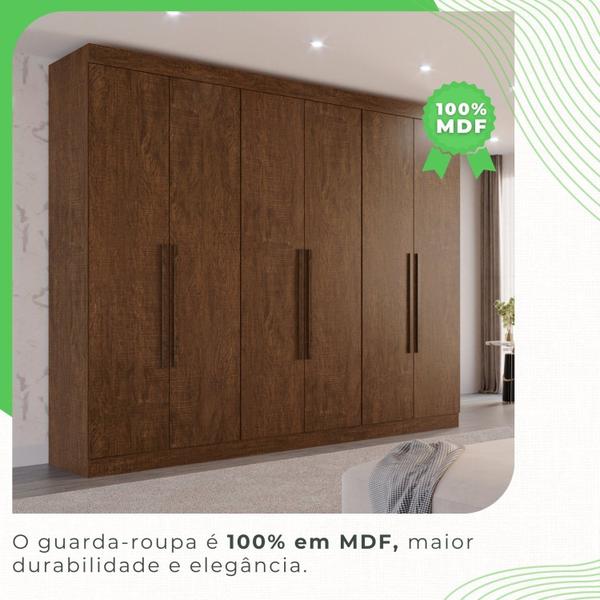 Imagem de Guarda-roupa Casal 6 Portas 6 Gavetas Órion Premium