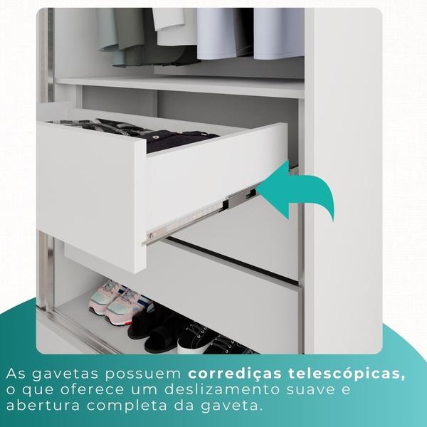 Imagem de Guarda-Roupa Casal 6 Portas 6 Gavetas Sparta - Mais Móveis