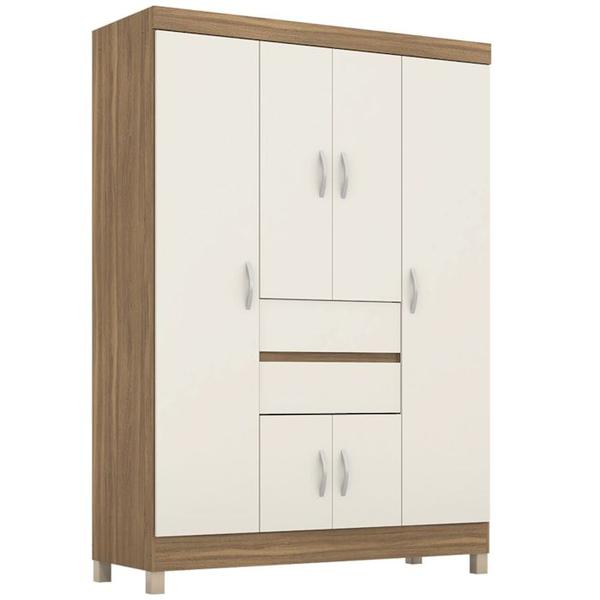 Imagem de Guarda Roupa Casal 6 Portas 62020 Amendola Off White Demobile