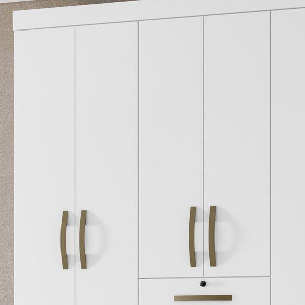 Imagem de Guarda Roupa Casal 6 Portas 8684 Branco Moval