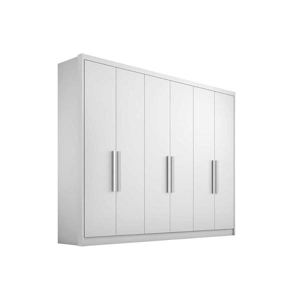 Imagem de Guarda Roupa Casal 6 Portas e 6 Gavetas Rizon Plus Branco - Novo Horizonte